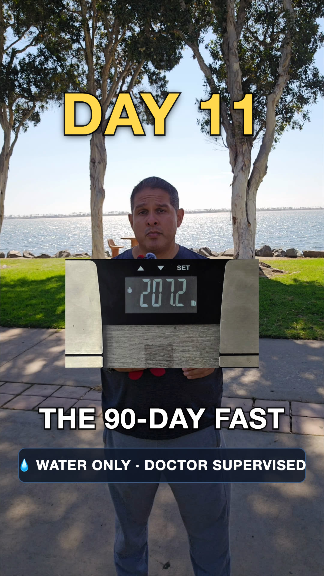 John on day 11 of the water fast
