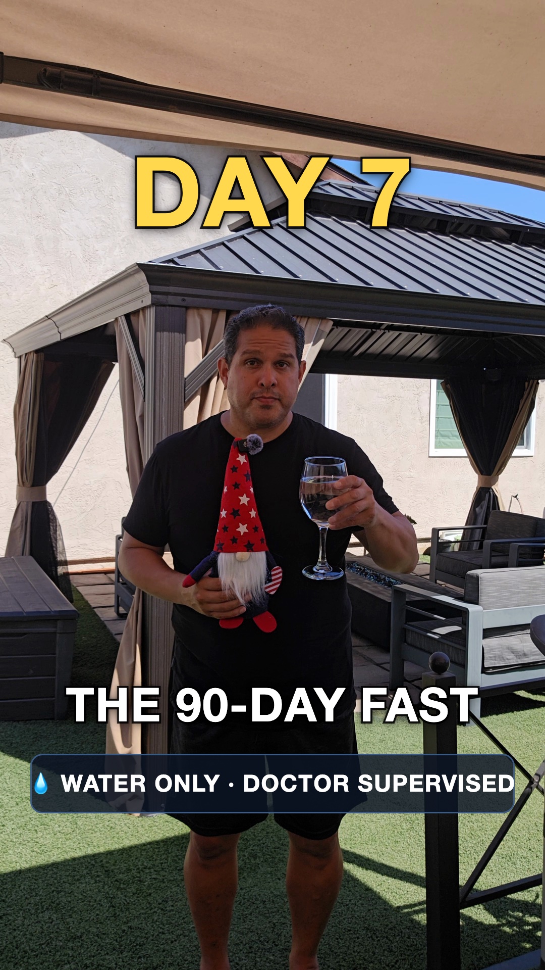 John on day 7 of the water fast