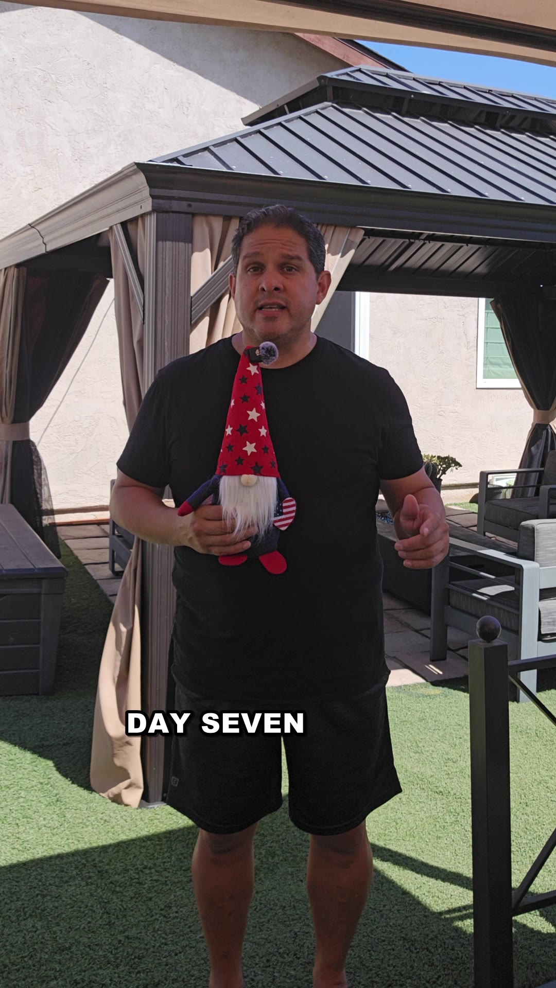 John on day 7 of the 90 day water fast, talking to the camera